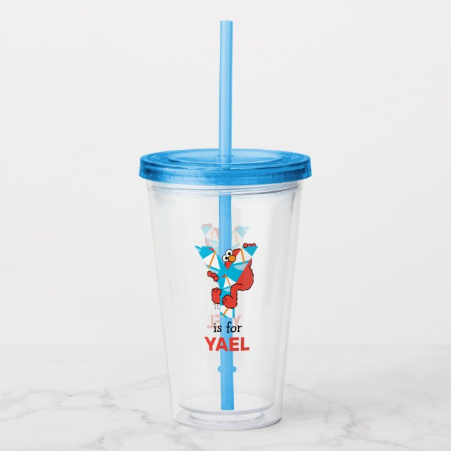 Verre En Acrylique Elmo Alphabet | Yacht Y (Devant)