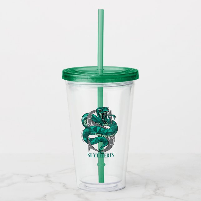 Verre En Acrylique Emblème croisé SLYTHERIN™ (Devant)