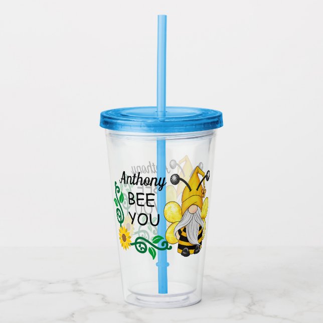 Verre En Acrylique Enfants Personnaliser Abeille Vous Parleur Acryliq (Devant)