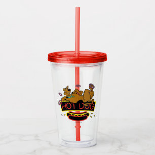 Verre En Acrylique Enseigne au néon de hot-dog de Scooby-Doo