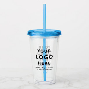 Verre En Acrylique Entreprise à logo personnalisé Promo Ajoutez votre