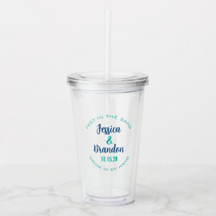 Verre En Acrylique Étiquette de mariage 30507