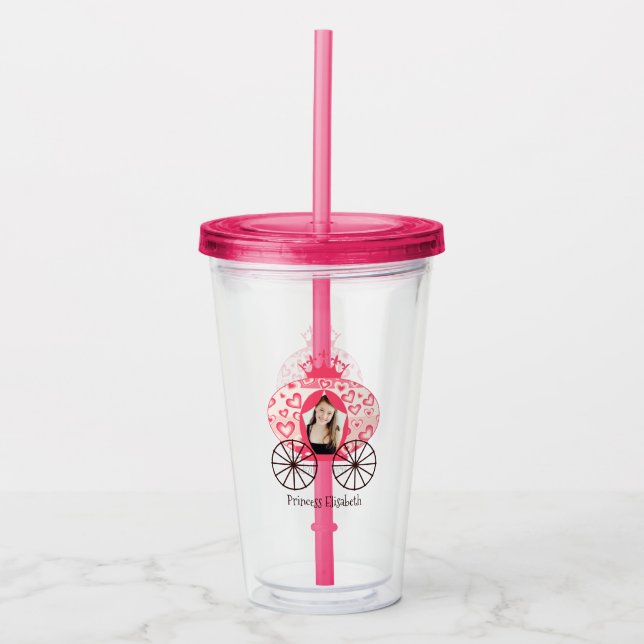 Verre En Acrylique Fairytale Royal Princess Carriage Girl Anniversair (Devant)