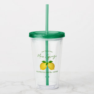 Verre En Acrylique Fête des mariées principale de citron de taille
