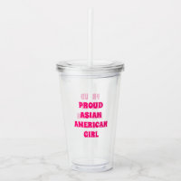 Fier Asiatique Américaine Fille, Paruline Acryliqu