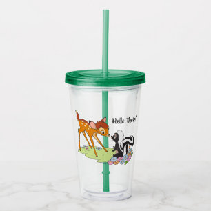 Verre En Acrylique Fleur de rencontre Bambi
