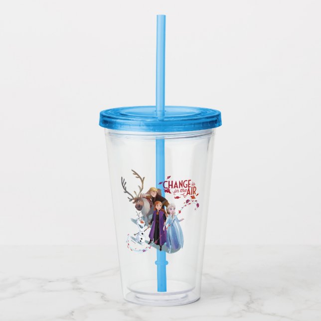 Verre En Acrylique Gelée 2 : Anna, Elsa et ses amis| Modifier (Devant)