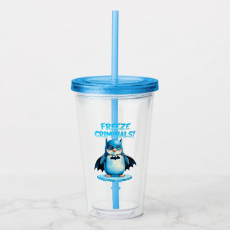 Verre En Acrylique Geler les criminels - Pingouin foncé