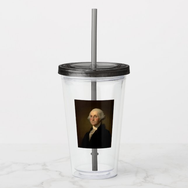 Verre En Acrylique George Washington 1er président américain par Stua (Devant)