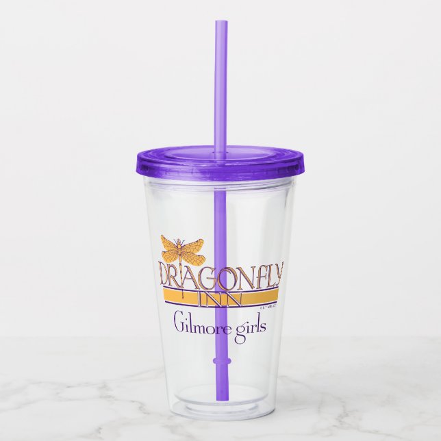 Verre En Acrylique Gilmore Girls | Logo de Dragonfly Inn (Devant)