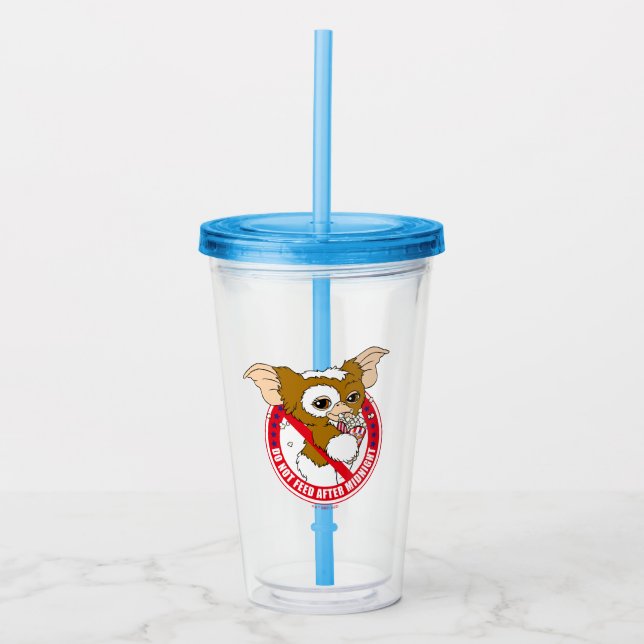 Verre En Acrylique Gizmo | Ne Pas Se Nourrir Après Minuit (Devant)