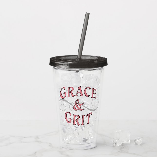 Verre En Acrylique Grace & Grit pour la dame dure (Dos glace)