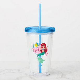 Verre En Acrylique Graphique Ariel Avec Le Nom Du Fond