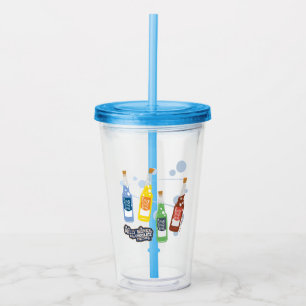 Verre En Acrylique Graphique de boisson de levage Fizzy