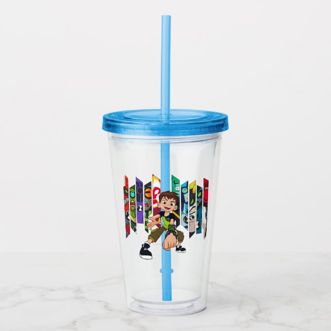 Verre En Acrylique Graphique de collection d'Aliens Ben 10 (Devant)