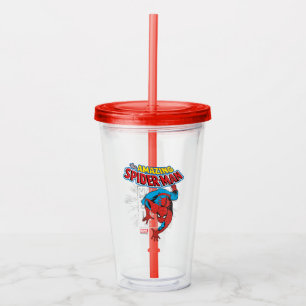 Verre En Acrylique Graphique de prix rétro Spider-Man