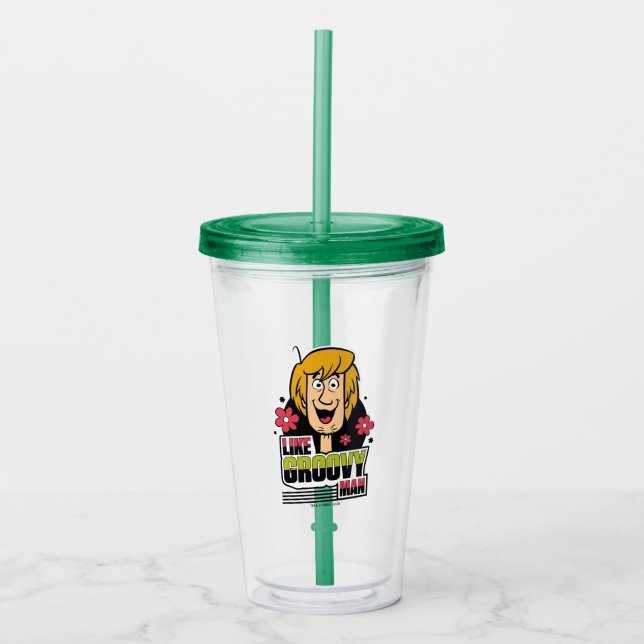Verre En Acrylique Graphique de Shaggy "Like Super Man" (Devant)