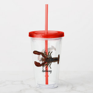 Verre En Acrylique Graphiques de homard réalistes personnalisés