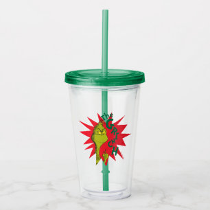 Verre En Acrylique Grinch classique   Red Starburst