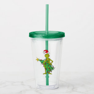 Verre En Acrylique Grinch Classique   Vilain