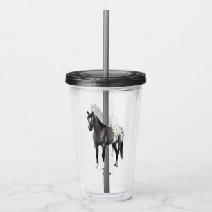 Verre En Acrylique Gris Grulla Appaloosa Quartier Horse Stallion