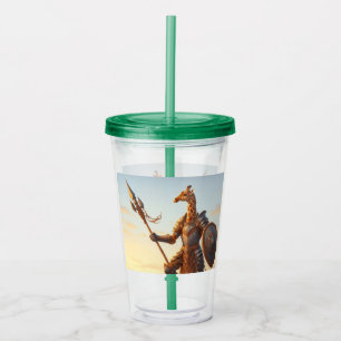 Verre En Acrylique Guerrier de girafe