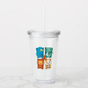 VERRE EN ACRYLIQUE HARRY POTTER™   CARTOON HOGWARTS™ HOUSES