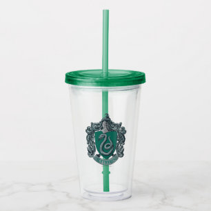 Verre En Acrylique Harry Potter   Slytherin Crest Green
