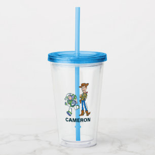 Verre En Acrylique Histoire du jouet   Buzz & Woody Anniversaire Fête