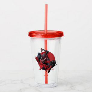 Verre En Acrylique Homme-araignée Venomisé Miles Morales