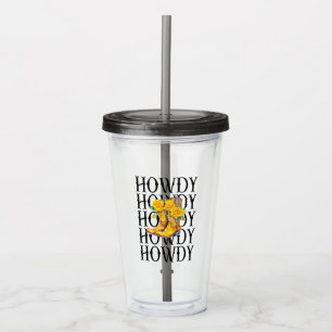 Verre En Acrylique Howdy Cowgirl, Thème occidental, Country girl