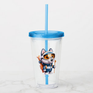 Verre En Acrylique Husky le Skieur Aventureux