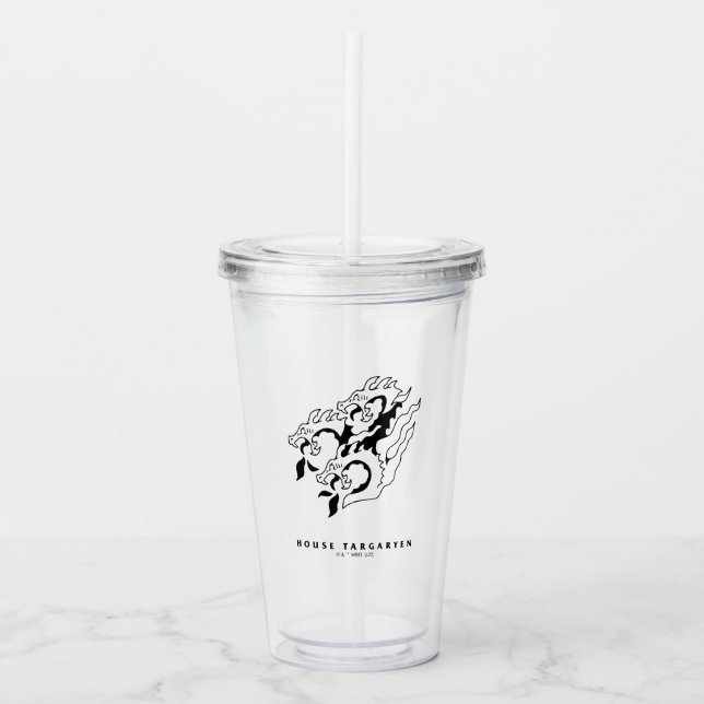 Verre En Acrylique Icône de la maison Targaryen (Devant)