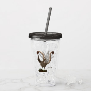 Verre En Acrylique Illustration de superbe et superbe lyrebird