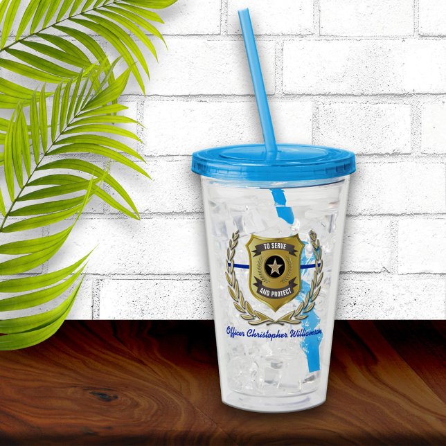 Verre En Acrylique Insigne de policier (Créateur téléchargé)