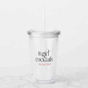 Verre En Acrylique It Girl Cocktails Social Club Tumbler