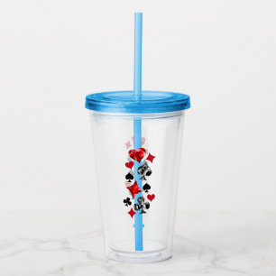 Verre En Acrylique Joueur de poker Joueur de cartes de jouer costumes