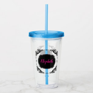 Verre En Acrylique Joueur nommé personnalisé de Bunco élégant