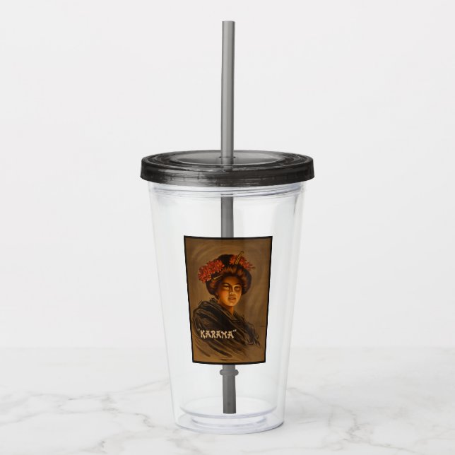 Verre En Acrylique Karama : Actrice japonaise Romance Geisha (Devant)