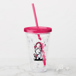 Verre En Acrylique KiniArt Scorpio Westie Tumbler Acrylique
