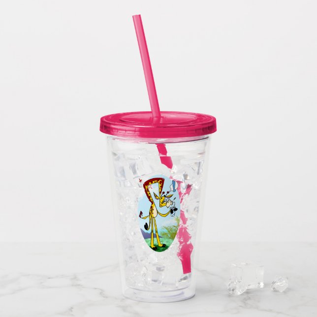 Verre En Acrylique KINK IN MY BOIRE GIRAFFE par Jeff Willis Art (Devant glace)