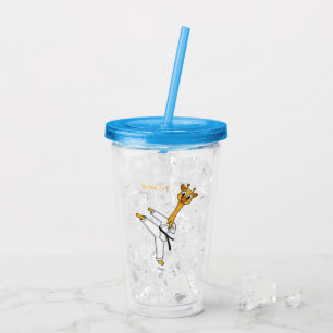 Verre En Acrylique Kung Fu giraffe