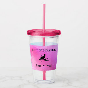 VERRE EN ACRYLIQUE LA MEILLEURE FÊTE DE GYMNASTICS JAMAIS ! TUMBLER P