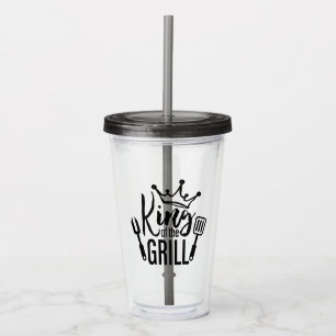 Verre En Acrylique La typographie du roi des grillades