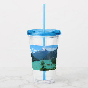 Verre En Acrylique Lac Turquoise de Snowy Mountain à Washington