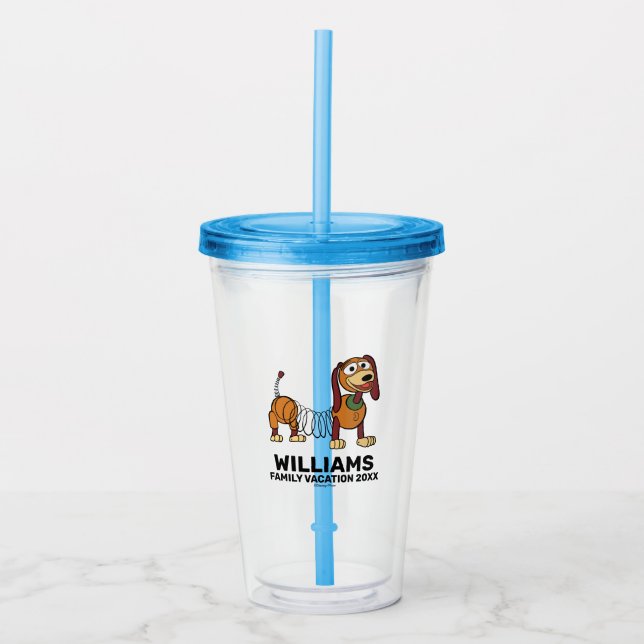 Verre En Acrylique Le Chien à l'envers| Vacances familiales (Devant)