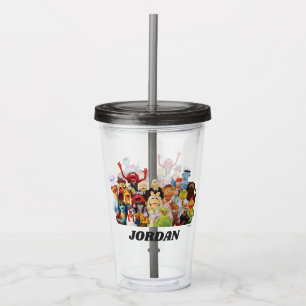 Verre En Acrylique Le gang des Muppets  Ajouter votre nom