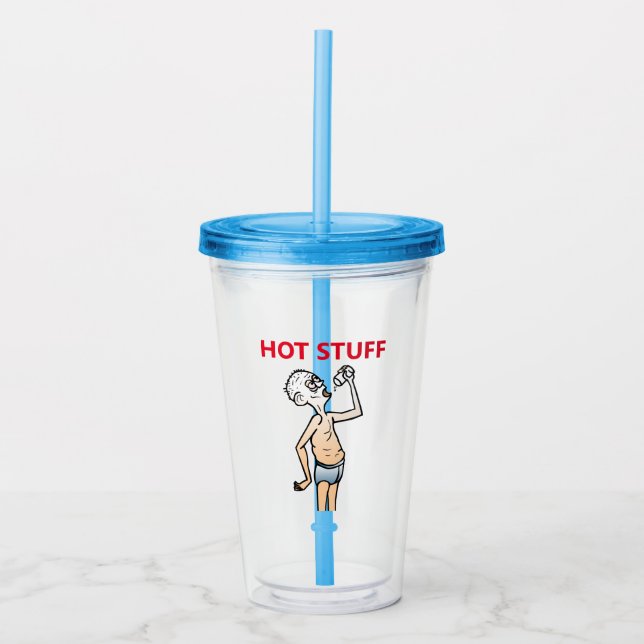Verre En Acrylique Le Tumbler Acrylique De L'Homme Triste (Devant)