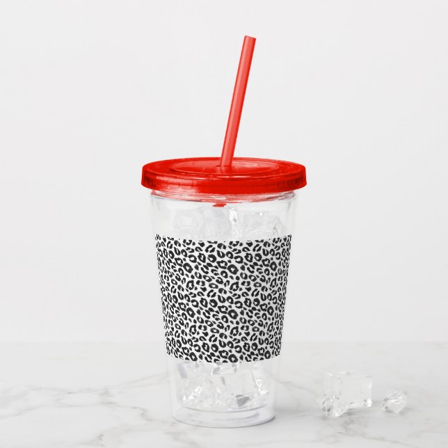 Verre En Acrylique Leopard ! (Dos glace)