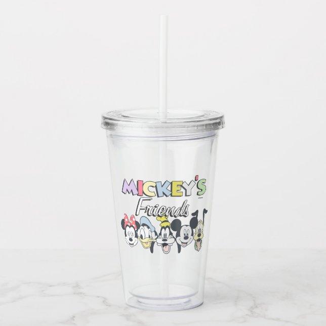 Verre En Acrylique Les amis de Classique Mickey (Devant)